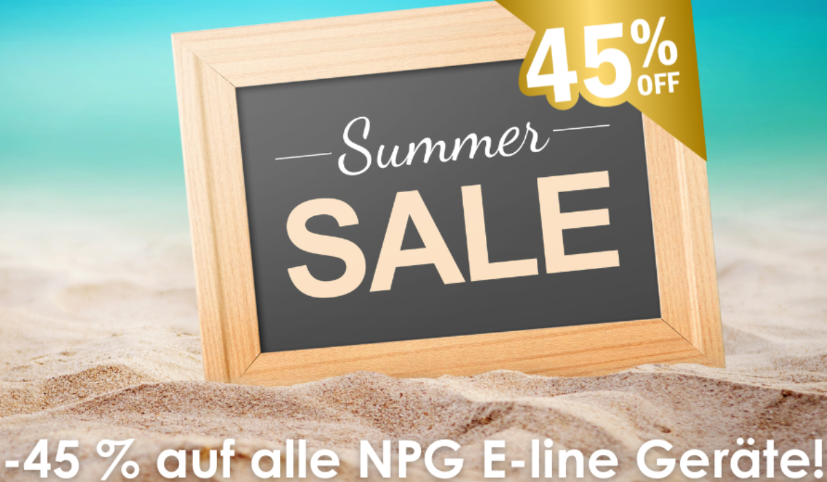 Große Aktion: - 45 % auf alle NPG E-Line Fitnessgeräte