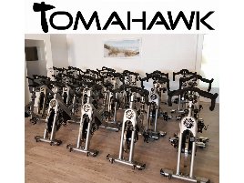 Tomahawk Indoor Cycle S-Series, with Display Computer, Silver, Used - 15 Pieces