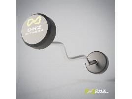 DHZ Fitness barbell bent rubber 10 kg - directly from the manufacturer