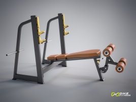 DHZ Fitness Hantelbank OLYMPIC DECLINE BENCH Evost I - direkt vom Hersteller