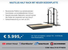 Aktion: NAUTILUS HALF RACK MIT NEUER BODENPLATTE - direkt vom Hersteller!