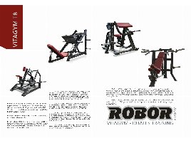 RoBoR VITAGYM T8 - Line - 13 Plate Loaded Strength Machines - depending on order quantity and equipment already starting from 895€ - direct ex works however with German service and German contact person