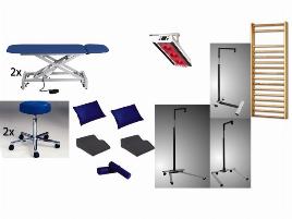 NEUWARE komplettes Praxispaket "Standard"bestehend aus 2 Bänken, Wasserbad,Schlingentisch etc.NEU