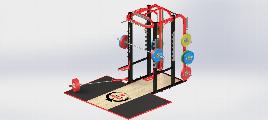 Power Rack - Boden einschließen - Indoor - Zink + Pulverbeschichtung