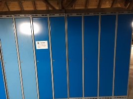 84 used lockers, blue - for sale urgently