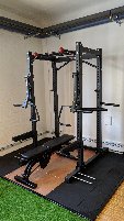 BARBARIAN POWER CAGE - POWER RACK - INKL. DIPSBARREN + MULTIKLIMMZUGSTANGE