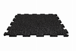 RUBBER MAT | FITNESS FLOOR | RUBBER FLOOR | BLACK | PREMIUM