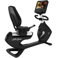 Life Fitness Elevation 95R Recumbent Bike with Armrest Discover SE3HD Console - Diamond White