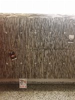 114 Hanging lockers with two keys each (sheet metal with veneer decor)