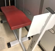 Dr. Wolff Abdominal-Trainer 335, Bauchbank mit Fußstütze, silber, gebraucht