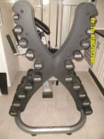 Hammer Strength Hantelsatz inkl. Life Fitness Designständer, sehr selten, NP über 2500,- USD
