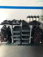 Training vests incl. wiring harness used, some seams defective