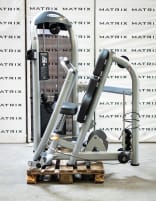 Matrix Fitness | Aura Series | Chest Press dual, converging (G3-S13) from studio resolution | Iced Silver | 2016