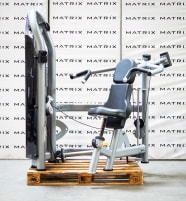 Matrix Fitness | Aura Serie | Schulterpresse dual, konvergierend (G3-S23) aus Studioauflösung | Iced Silver | 2016