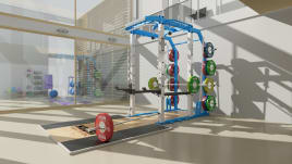 Premium POWER RACK Full-Rack inkl.Plattform - Naomi Gewichtheber Plattform