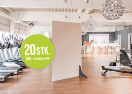 DIVIDERwall Basic – Divider to keep distance in public areas | Made in Germany! | min 20Stk. = 180€ each