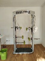 FAST WIE NEU - - - Dr. Wolff Back Check 607 | Touchscreen | silber mit grünen Polstern, sehr guter Zustand