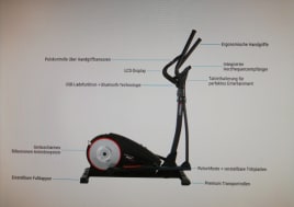 Neuwertiger Crosstrainer "Hammer Crossfly BT" inkl. Bodenschutzmatten