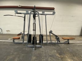 Precor 3 Station Tower Lat Pull Row Back Tower Cable Pull Station Tower