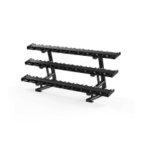 Matrix Fitness | Magnum Series | 15-Pair Dumbbell Rack (MG-A515) | 2020 | Black Mat