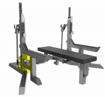 MET-XT GRANITE POWER LIFTING COMPETITION RACK