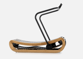 Sprintbok curved manual treadmill by NOHrD (Cherry)