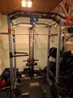 PROFI-KOMPLETT-GYM: Powertec rack, bench &amp; over 300kg weights