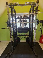 Barbarian Line (ATX) Monster Gym with leg press, Warrior Bench, leg extension, leg curl, dumbbell set, 50mm weight set and much more