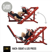 Hack-Squat & Leg Press Mix (1D-2D) FLAME SPORT