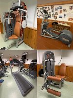 Precor chest press, leg curl, elliptical, treadmill