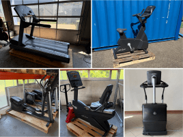 18 -teiliger Life Fitness Integrity Cardio Gerätepark GENERALÜBERHOLT LED Display - Laufbänder Crosstrainer Upright Recumbent Bikes PowerMill