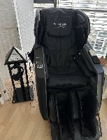 BrainLight Synchro PRO 4D-SPHERE, Massageliege, Schwarz Leder