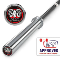 ATX® RAM BAR II - Powerlifting Bar - PRO Series - Black Oxid / Hartchrome