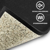 Gymfloor® Bodenschutzplatte - SCHALLSCHUTZ - 1000 x 1000 x 20 mm