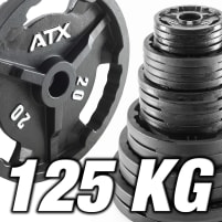 Vorteilspaket! 125 kg Hantelscheiben ATX® - Guss 50 mm