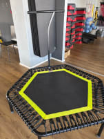 16 used but in excellent condition bellicon trampolines with mounts for classes