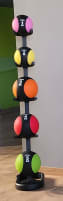 Sport-Tec Medicine Ball Set 1–5 kg incl. Storage Rack – 4 Sets Available