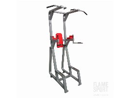 Klimmzug- Dips- und Beinhebe- Station, geneigt (3KX) | Flame Sport