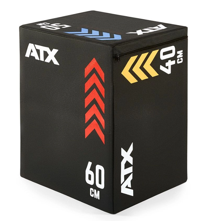 ATX Soft Plyo-Box mit Höhenangaben auf drei Seiten