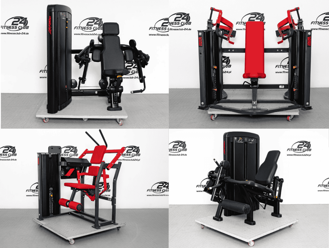 Gerätepark von Life Fitness und Hammer Strength, generalüberholt