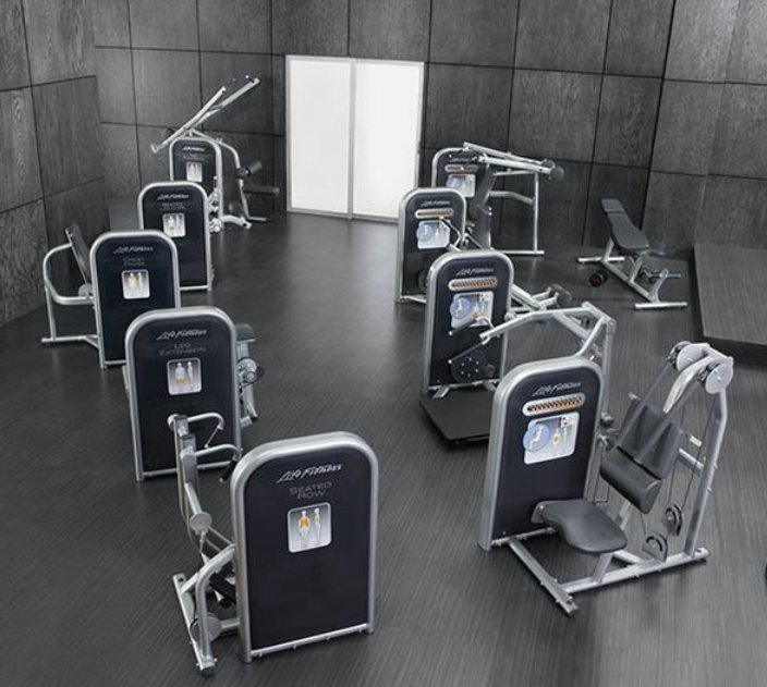 Life Fitness Circuit Series, generalüberholter Gerätezirkel