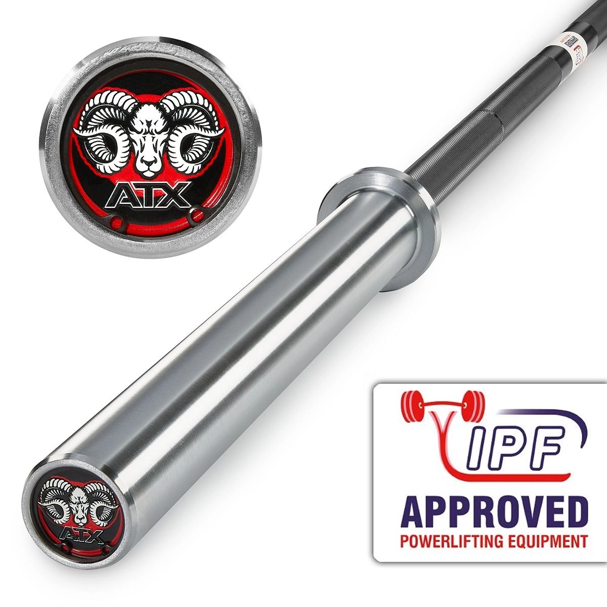 ATX RAM BAR II Powerlifting-Hantelstange mit IPF-Approved-Siegel